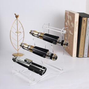 WANLIAN Lightsaber Holder Sword Holder Acrylic Tabletop Lightsaber Holder for Lightsaber, Sword Storage and Display(Transparent)