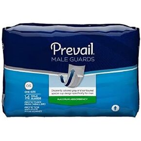 Prevail Male Incontinence Guards, Maximum Absorbency, 14 Count