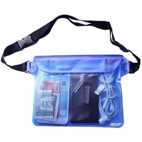 Waterproof Pouch Bag with Adjustable Shackle Strap Protect Phone and Items Dry and Clean from Water Submersion When Rainning Boating Swimming Kayaking Fishing Water Parks