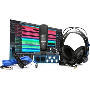 حزمة تسجيل PreSonus AudioBox 96 Studio USB 2.0 مع واجهة وسماعات رأس وميكروفون وبرنامج Studio One in Kuwait