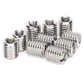 10Pcs Threaded Repair Insert Nut Reducing Repairing M6x1.0 Female and M10x1.5 Male Thread Extension Tool