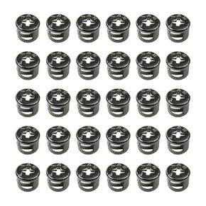 Cam Locks for Furniture, Cam Lock Fasteners Furniture Connecting Cam Lock Fittings Cabinet Connectors Hardware Furniture Connecting Cam Lock Nut 12 x 10 mm, 30 PCS, LXLVOUEG