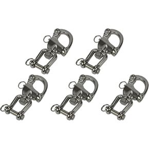 Jaw Swivel Snap Shackle 316 Stainless Steel for Sailboat Spinnaker Halyard