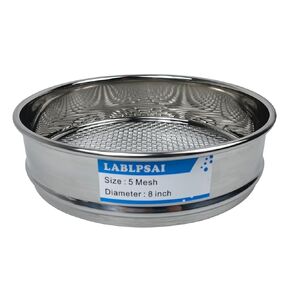 600 Mesh Lab Sieves 8" Diameter 304 Stainless Steel Wire Cloth Test Sieve for Industrial Laboratory Home
