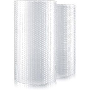2Pack 12 Inch x 72 ft bubble wrap packing bubble wrap for moving shipping supplies Perforated Every bubblewrap 12"-Bubble Packing Wrap(2Pack）
