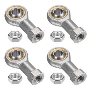 uxcell 4pcs SI10T/K 10mm Rod End Bearing M10x1.5 Female Left Hand Thread, Cast Iron Rod End Joints with Jam Nut