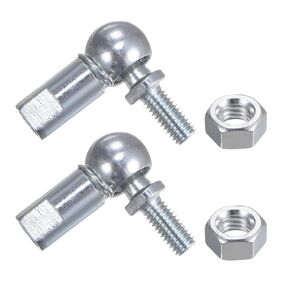 uxcell 2pcs CS10 M6 Angle Ball Joint, M6x1.0 Right Hand Thread, A3-Steel Self-lubricating Ball Socket End Fitting