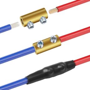 Linkstyle 30pcs 6 AWG Gauge Wire Connector Nut Kit, 80A Quick Splicing Wiring Connection Terminal, with Screws and Heat Shrink Tube