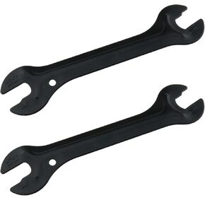 2PCS Black Bike Pedal Remove Wrench Wheel Hub Wrench Bicycle Cycling Pedal Hubs Spanner Repair Tool for Mountain Bike and Folding Bicycle