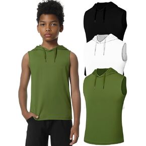 EXARUS Boys Athletic Shirts Short Sleeve Quick Dry Workout Tee Active Performance T-Shirts for Kids 6-16Y