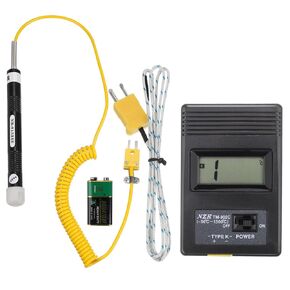 MECCANIXITY Digital Thermocouple Thermometer K Type Temperature Meter (-50 to 1300 °C), with Surface Thermocouple Probe 81531B