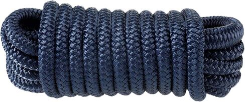 خطوط قفص الاتهام المصنوعة من Amarine، خطوط قفص الاتهام المصنوعة من النايلون المضفر المزدوج 3300 رطل قوة الكسر (الطول: 15 قدم العمق: 3/8 بوصة العيينة: 10 بوصة) 4 عبوات من خطوط رصيف القوارب البحرية التي تحمل حد حمل العمل: 660 رطلًا in Saudi Arabia