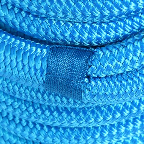 Amarine-made 5/8 Inch 50 FT Double Braid Nylon Dockline Dock Line Mooring Rope Double Braided Dock Line (Blue) in Saudi Arabia