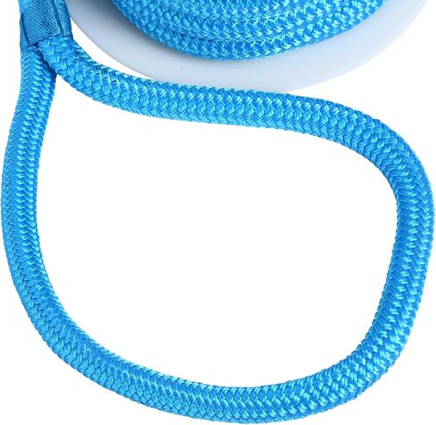 Amarine-made 5/8 Inch 50 FT Double Braid Nylon Dockline Dock Line Mooring Rope Double Braided Dock Line (Blue) in Saudi Arabia