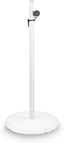 GRAVITY STANDS SSP WB SET 1 W Speaker Stand with Round Cast Iron Base (Qty 1 GSSPWB Set 1, GSP2342B) White in Saudi Arabia