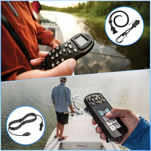استبدال كابل الشحن لـ 1866460، متوافق مع أجهزة التحكم عن بعد Minn Kota i-Pilot Link، وكابل شحن محول USB وحبل مع استبدال Carabineer لـ 2390800، أسود in Kuwait