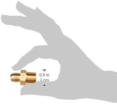 2404-06-06-B Brass Straight Tube Fitting, 9/16"-18 SAE x 3/8"-18 NPTF Thread, 3/8" Male JIC x 3/8" Male NPTF in Saudi Arabia