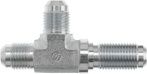 2704-03-03-03-SS Stainless Steel Bulkhead Run Tee Tube Fitting, 3/8"-24 SAE x 3/8"-24 SAE x 3/8"-24 SAE Thread, 3/16" Male JIC x 3/16" Male JIC x 3/16" Male JIC in Saudi Arabia