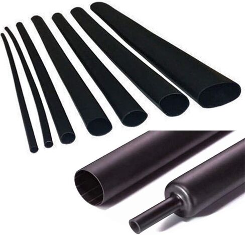 Electriduct 1.75" Heavy Wall Adhesive Lined Heat Shrink Tubing Waterproof Shrinkable Tube - 6:1 Ratio - 3 Pieces of 16 Inch (4 Feet Total) in Saudi Arabia