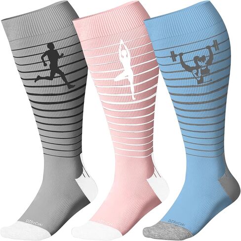 Wide Calf Compression Socks Women Men Plus Size 15-20mmhg Extra Large Compression Sock for Nurse Pregnancy Travel in Saudi Arabia