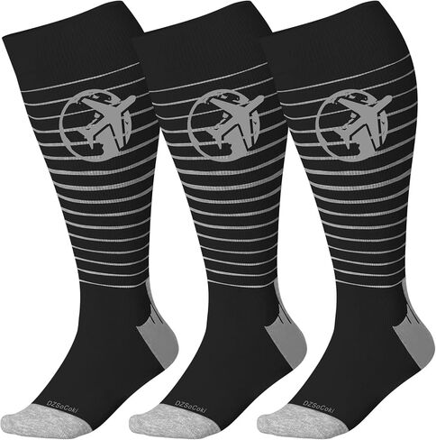 Wide Calf Compression Socks Women Men Plus Size 15-20mmhg Extra Large Compression Sock for Nurse Pregnancy Travel in Saudi Arabia