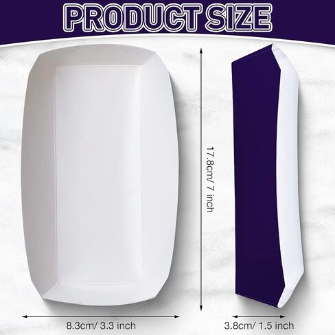 200 Pack Paper Hot Dog Trays, 2 lb Heavy Duty Paper Food Boats, Grease Resistant Hot Dog Holder Disposable Serving Trays for Birthday Fairs Festivals Party Decorations Supplies 7 x 3.3 Inch in Kuwait