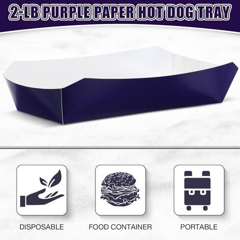 200 Pack Paper Hot Dog Trays, 2 lb Heavy Duty Paper Food Boats, Grease Resistant Hot Dog Holder Disposable Serving Trays for Birthday Fairs Festivals Party Decorations Supplies 7 x 3.3 Inch in Kuwait