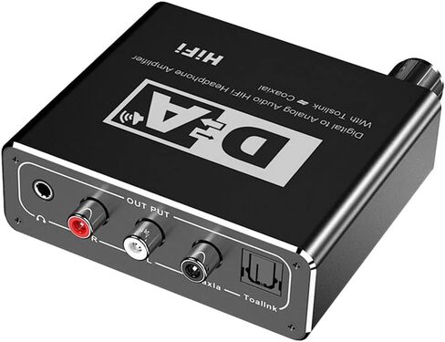 192kHz Digital to Analog Audio Converter with Volume Adjustable, Convert Coaxial/Optical Signal for PS4, Xbox, Blu-ray player to Output on RCA L/R, 3.5mm Audio Headphone Speaker in Kuwait