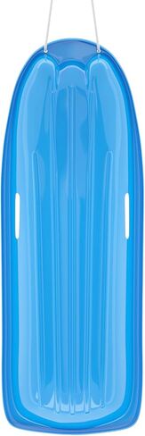 AGPTEK 47 بوصة متينة للانحدار Sprinter Toboggan Snow Sled للبنين والبنات والبالغين مع مقابض مدمجة وحبل سحب (أزرق) in Saudi Arabia