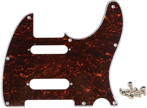 Red Tortoise 8 Holes SS Guitar Tele Pickguard Fit Fender Nashville Telecaster Pickguard Replacement in Saudi Arabia
