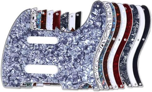 Red Tortoise 8 Holes SS Guitar Tele Pickguard Fit Fender Nashville Telecaster Pickguard Replacement in Saudi Arabia