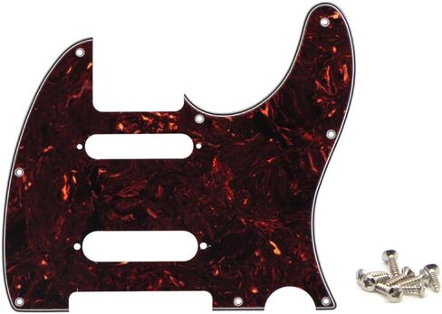 Red Tortoise 8 Holes SS Guitar Tele Pickguard Fit Fender Nashville Telecaster Pickguard Replacement in Saudi Arabia