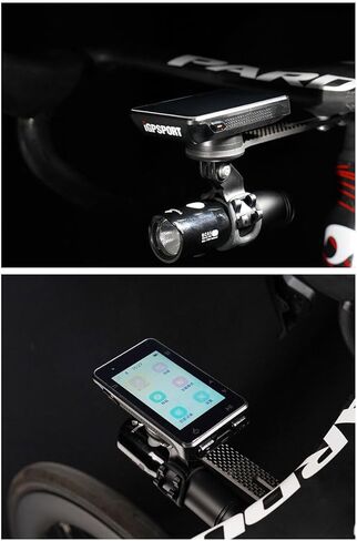 iGPSPORT حامل دراجة أمامية من ألياف الكربون، حامل كمبيوتر الدراجة M82 متوافق مع Garmin Edge، XOSS، Wahoo، Coospo، كمبيوتر ركوب الدراجات CYCPLUS، كاميرا رياضية ومصباح يدوي in Kuwait