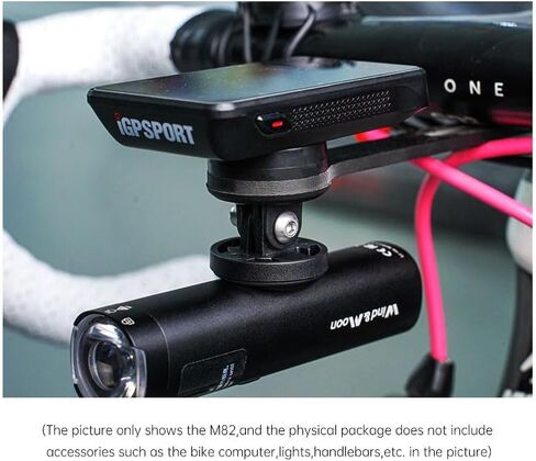 iGPSPORT حامل دراجة أمامية من ألياف الكربون، حامل كمبيوتر الدراجة M82 متوافق مع Garmin Edge، XOSS، Wahoo، Coospo، كمبيوتر ركوب الدراجات CYCPLUS، كاميرا رياضية ومصباح يدوي in Kuwait