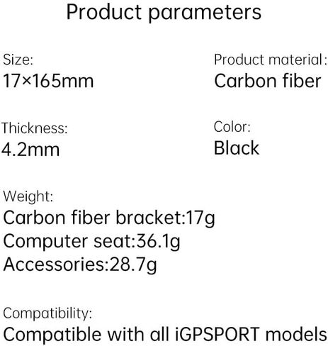 iGPSPORT حامل دراجة أمامية من ألياف الكربون، حامل كمبيوتر الدراجة M82 متوافق مع Garmin Edge، XOSS، Wahoo، Coospo، كمبيوتر ركوب الدراجات CYCPLUS، كاميرا رياضية ومصباح يدوي in Kuwait