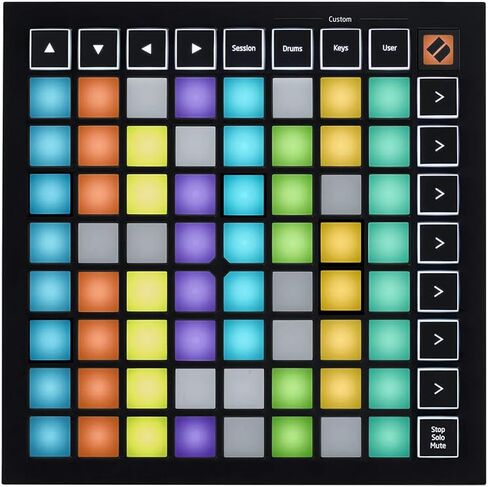 حزمة وحدة التحكم بالشبكة Novation Launchpad Mini MK3 64-Pad MIDI مع محور USB ذو 4 منافذ وسماعات رأس ستوديو وكابل MIDI in Kuwait