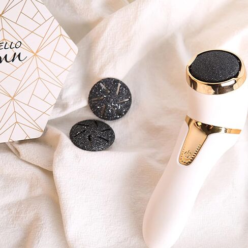 مزيل مسامير القدم الكهربائي مع مكنسة كهربائية قابلة لإعادة الشحن ومقاومة للماء، مجموعة أدوات باديكير لإزالة مسامير القدم in Kuwait