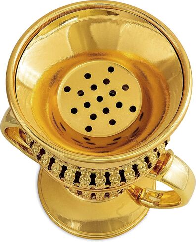 AM Bakhoor Incense Resin Burner- Frankincense Charcoal Burner | Bukhoor Kit | Oud Myrrh Censer with Ashtray and Tong | Quemador De Incienso | difusor de incienso | Ideal for Yoga, Spa and Aromatherapy in Saudi Arabia