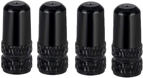 4Pcs Black Presta Valve Caps, Aluminum Alloy Bicycle Valve Stem Cap Dust Cover Bike Tire Valve Caps Tyre Air Caps Presta Valves Cover Valve Caps Tires and Tubes(Presta Valve) in Saudi Arabia