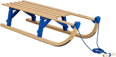 Wooden Folding Sledge – Authentic Design – Choice of Size, with or without Backrest – Renew with your childhood in Saudi Arabia