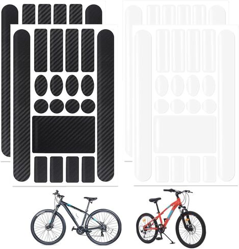 4 قطع من طبقة حماية إطار الدراجة، لونين طبقة حماية طلاء مضادة للفرك والخدش لدراجات الطرق الجبلية، إطار قابل للطي للشوكة الأمامية للدراجة ملصق واقي لركوب الدراجات in Kuwait