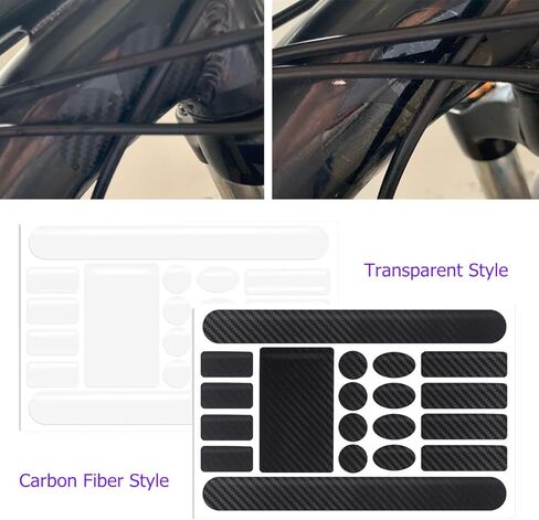 4 قطع من طبقة حماية إطار الدراجة، لونين طبقة حماية طلاء مضادة للفرك والخدش لدراجات الطرق الجبلية، إطار قابل للطي للشوكة الأمامية للدراجة ملصق واقي لركوب الدراجات in Kuwait