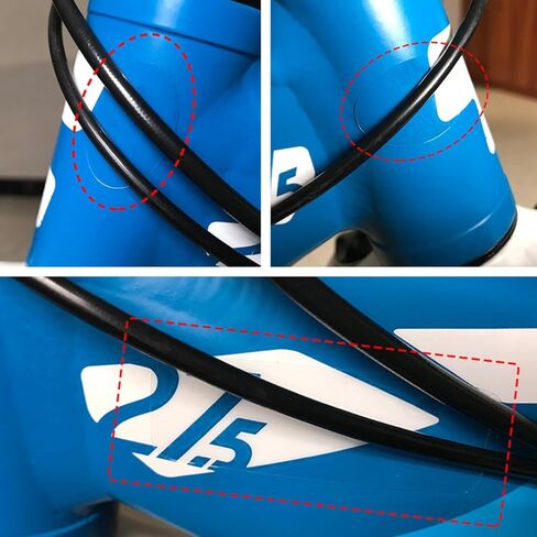 4 قطع من طبقة حماية إطار الدراجة، لونين طبقة حماية طلاء مضادة للفرك والخدش لدراجات الطرق الجبلية، إطار قابل للطي للشوكة الأمامية للدراجة ملصق واقي لركوب الدراجات in Kuwait