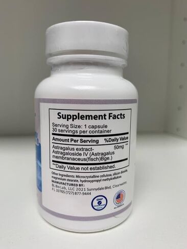 Astragaloside IV 98% Astragalus Root Extract Healthy Supplements from, 50mg/Cap 30caps in Saudi Arabia