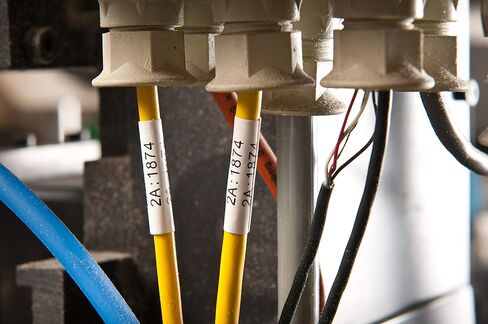 Brady PermaSleeve Heat Shrink Wire and Cable Labels, Bulk, for M610, M611, M710, BMP61, and BMP71 Printers - 0.25" Dia x 1", White. BM-250-1-342 in Saudi Arabia