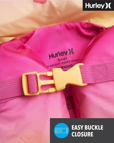 Hurley Infant Swim Vest - Kids Swim Training Vest with Head Support - Learn to Swim Jackets for Kids (1-4 Years, 24-66lbs) in Saudi Arabia