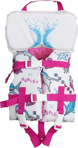 Hurley Infant Swim Vest - Kids Swim Training Vest with Head Support - Learn to Swim Jackets for Kids (1-4 Years, 24-66lbs) in Saudi Arabia