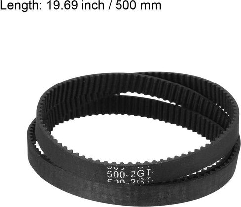 2 قطعة 500mm-2GT-6 مؤقت اشتعال الطول = 500 مللي متر العرض = 6 مللي متر المطاط حلقة مغلقة GT2 500 مللي متر مؤقت اشتعال للطابعة ثلاثية الأبعاد in Saudi Arabia