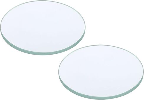 PATIKIL 12" (300mm) Focal Length Flat Convex Lens, 3 Pack 50mm Diameter 4mm Height Glass Optically Polished Round Edges Lens for Physics Experiment, Clear in Kuwait