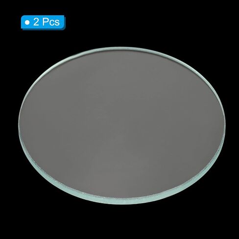 PATIKIL 12" (300mm) Focal Length Flat Convex Lens, 3 Pack 50mm Diameter 4mm Height Glass Optically Polished Round Edges Lens for Physics Experiment, Clear in Kuwait